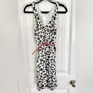 Kate Young For Target Leopard Print Dress with Red Accent